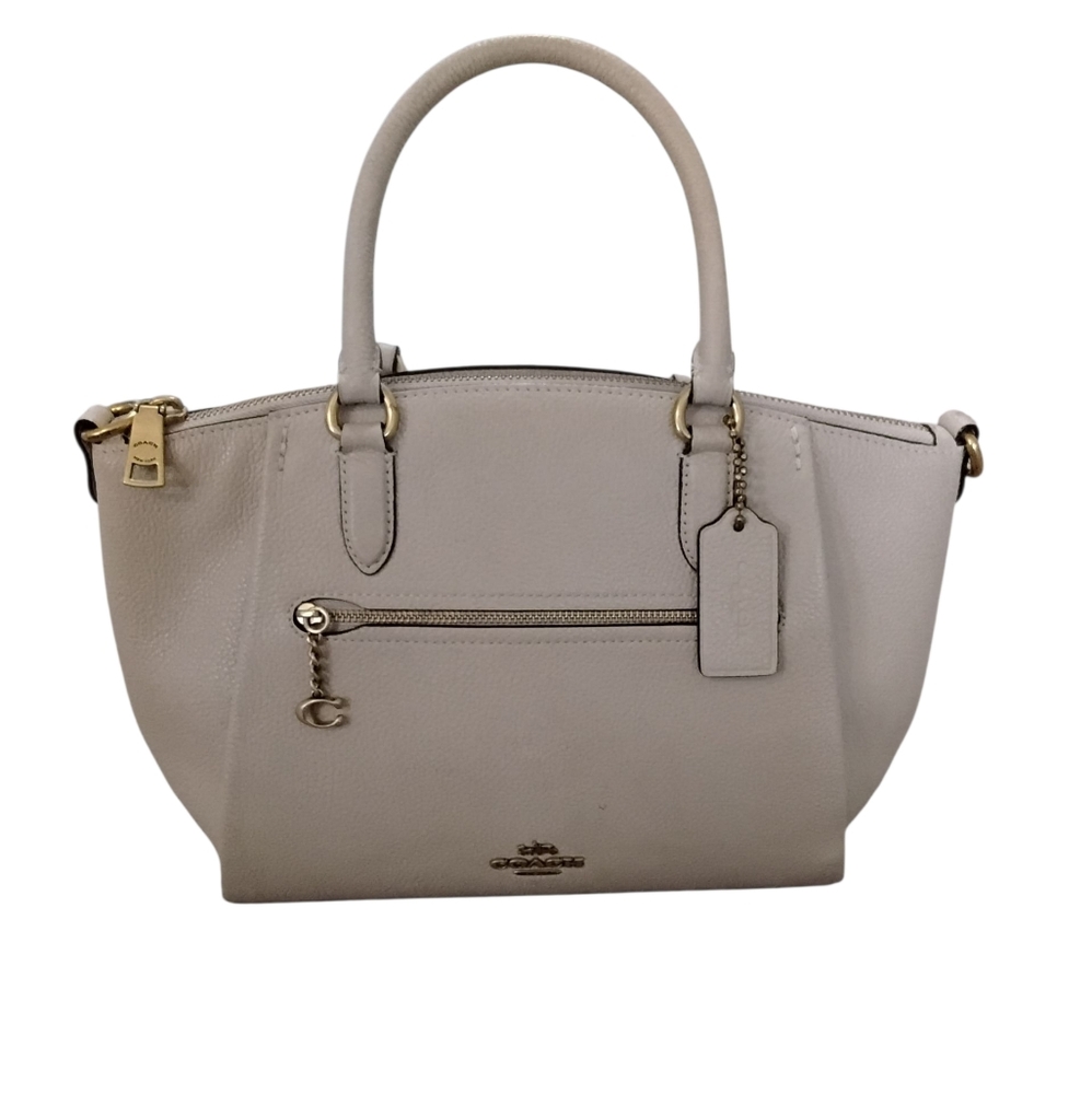 Coach Cream Satchel Bag Quiet Luxury Effortless Classic Minimalist Neutral